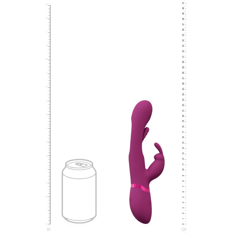 Mika - Triple Rabbit with G-Spot Flapping - Pink - 6