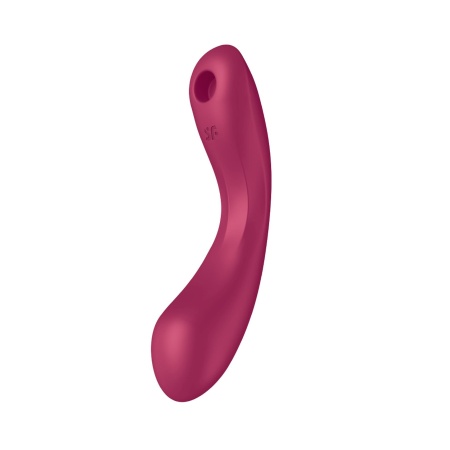 Wibrator Curvy Trinity 1 Red - 2 silniki, fale ciśnienia Air Pulse i wibracja punktu G, długość 17,5 cm - 1