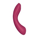 Wibrator Curvy Trinity 1 Red - 2 silniki, fale ciśnienia Air Pulse i wibracja punktu G, długość 17,5 cm - 4