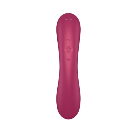 Wibrator Curvy Trinity 1 Red - 2 silniki, fale ciśnienia Air Pulse i wibracja punktu G, długość 17,5 cm - 6
