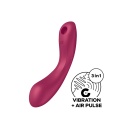 Wibrator Curvy Trinity 1 Red - 2 silniki, fale ciśnienia Air Pulse i wibracja punktu G, długość 17,5 cm - 10