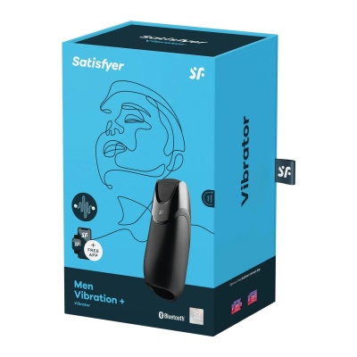 Masturbator Men Vibration+ Connect App z aplikacją i stymulacją żołędzi, 15 cm - 1