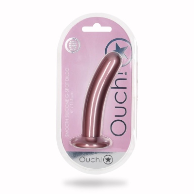 Smooth Silicone G-Spot Dildo - 6'' / 14,5 cm - 1 2