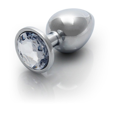 Round Gem Butt Plug - Large - 1