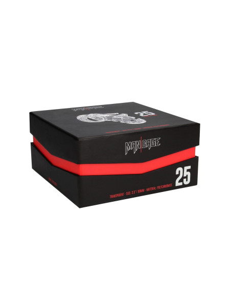 Model 25 - Chastity Cage - 3.5'' / 9 cm - Transparent