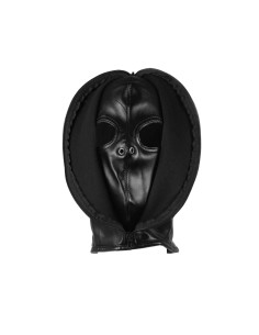 Zip-up Bondage Mask - Black 2