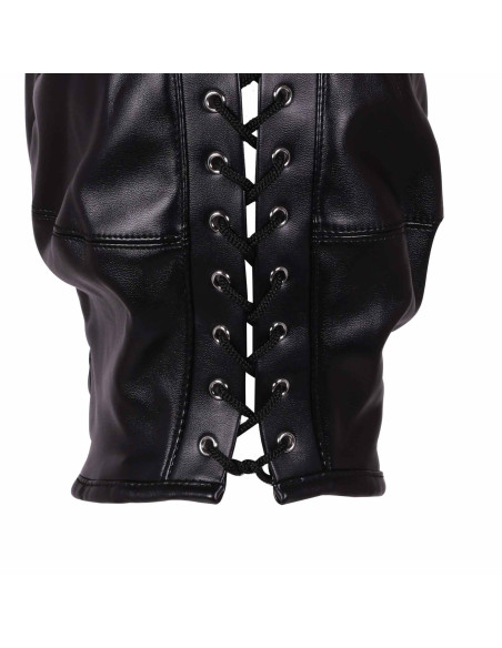 Zip-up Bondage Mask - Black