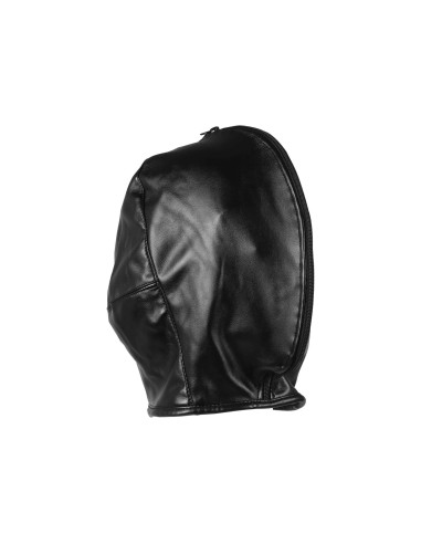 Zip-up Bondage Mask - Black