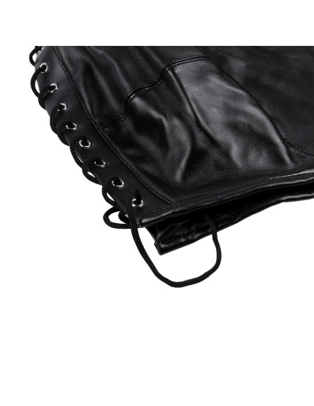 Zip-up Bondage Mask - Black