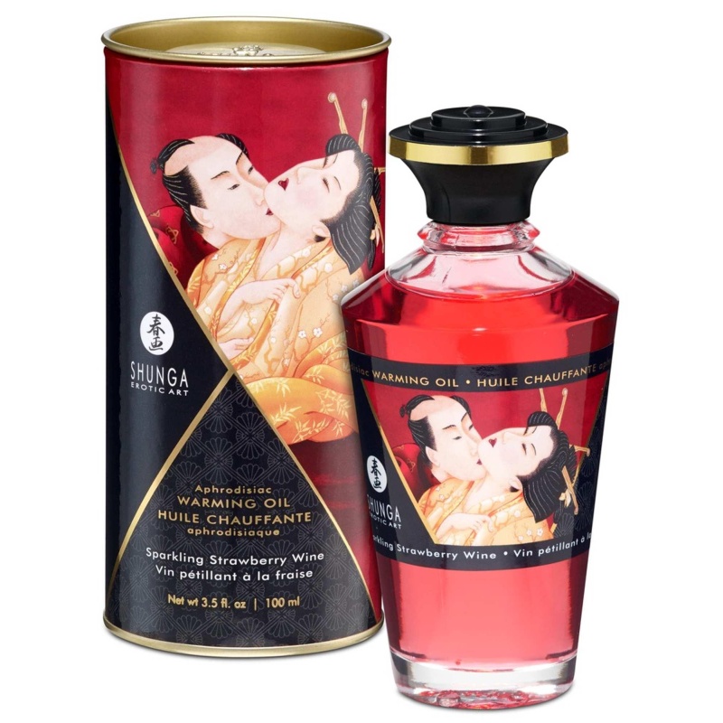 Warming Oil Sparkling Strawberry Wine - 1