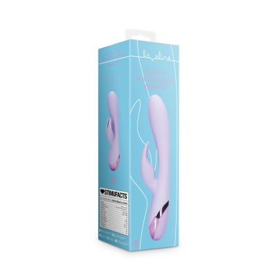 Smooth Silicone Rabbit Vibrator - Digital Lavender - 1 2
