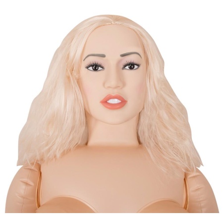 Lalka erotyczna Juicy Jill – pneumatyczna z wyjmowanym masturbatorem i 2 otworami, 143 cm - 4