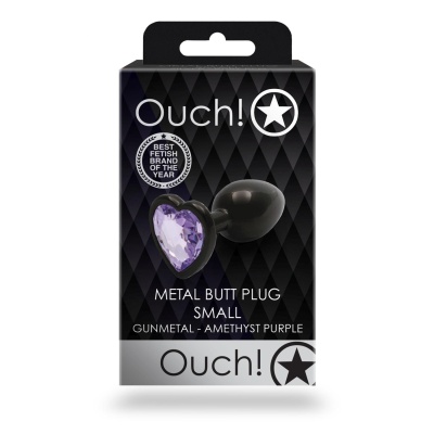 Heart Gem Butt Plug - Small - 1 2