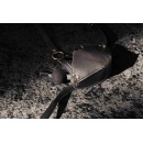 Head Harness with Mouth Cover and Solid Ball Gag - Black - 11