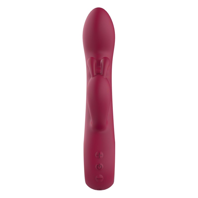 Wibrator króliczek GLAM RABBIT VIBE z elastycznymi uszami i pierścieniowym uchwytem, 22 cm - 4