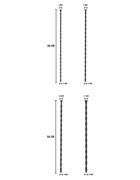 Penis Dilator Set Small 4 pcs