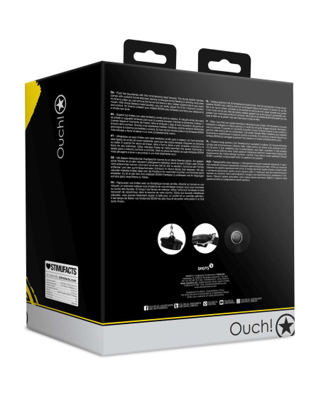 Open Mouth Gag Head Harness with Funnel - Black