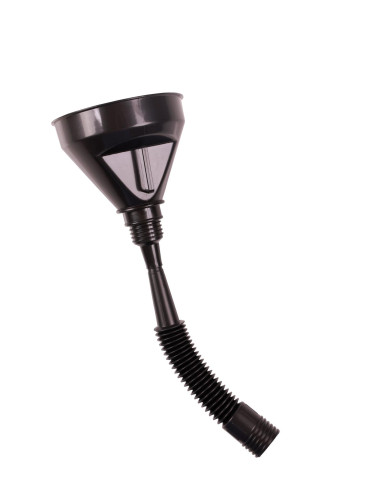 Open Mouth Gag Head Harness with Funnel - Black