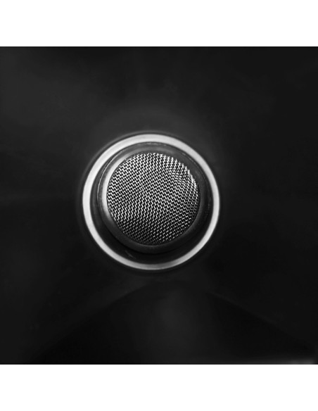 Open Mouth Gag Head Harness with Funnel - Black