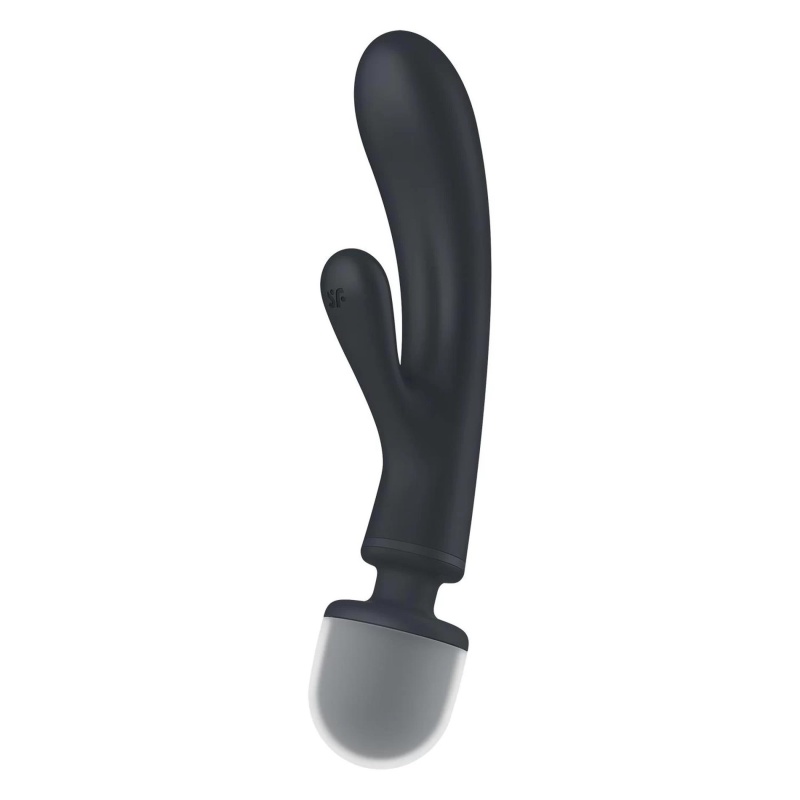 Wibrator Satisfyer Triple Lover Grey - 3 niezależne silniki, stymulacja punktu G i łechtaczki, długość 24 cm - 1
