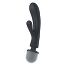 Wibrator Satisfyer Triple Lover Grey - 3 niezależne silniki, stymulacja punktu G i łechtaczki, długość 24 cm - 1