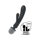 Wibrator Satisfyer Triple Lover Grey - 3 niezależne silniki, stymulacja punktu G i łechtaczki, długość 24 cm - 3