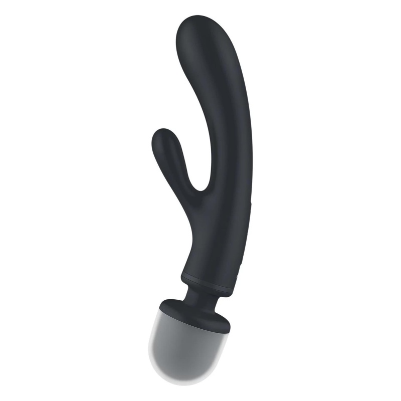 Wibrator Satisfyer Triple Lover Grey - 3 niezależne silniki, stymulacja punktu G i łechtaczki, długość 24 cm - 4