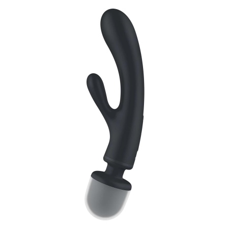 Wibrator Satisfyer Triple Lover Grey - 3 niezależne silniki, stymulacja punktu G i łechtaczki, długość 24 cm - 4
