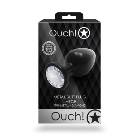 Round Gem Butt Plug - Large - 2