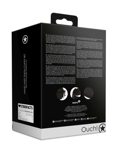 Hand and Thigh Cuffs Set - Black