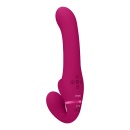 Strap-on bez uprzęży Ai Dual - 3 silniki, fala powietrzna, długość wkładana 14,5 cm - 1