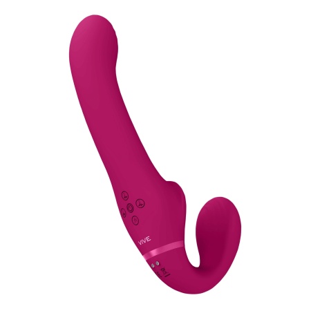 Ai - Dual Vibrating & Air Wave Tickler Strapless Strapon - 4