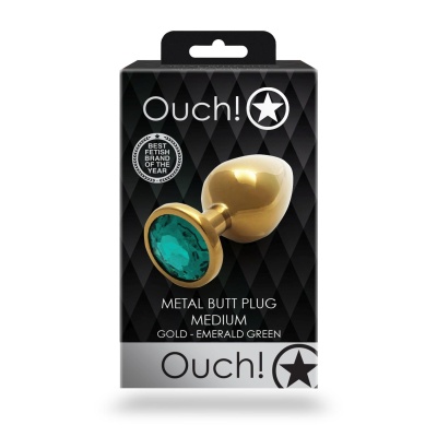 Round Gem Butt Plug - Medium - 1 2