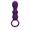 Teardrop Shaped Anal Vibrator - Clear Purple - 1