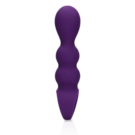 Teardrop Shaped Anal Vibrator - Clear Purple - 3