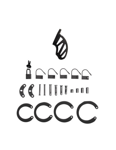 Model 24 - Chastity Cage - 3.5'' / 9 cm - Black