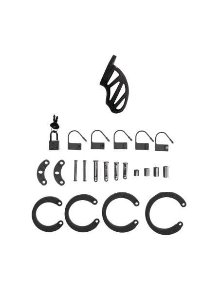 Model 24 - Chastity Cage - 3.5'' / 9 cm - Black