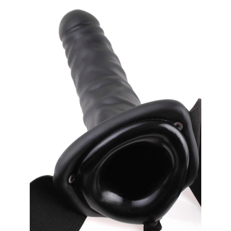 Strap-On Hollow FFS 8 z regulowanym pasem, długość 20 cm - 5