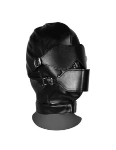 Blindfolded Mask with Breathable Ball Gag - Black