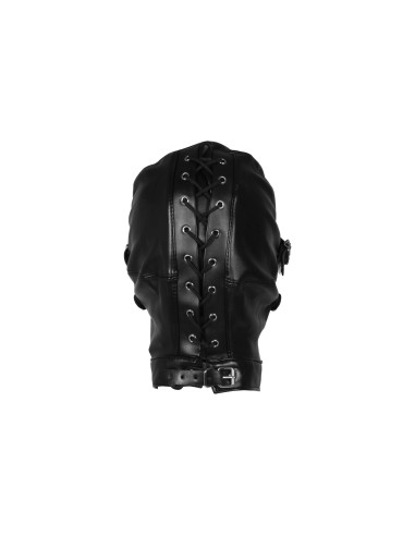 Blindfolded Mask with Breathable Ball Gag - Black