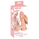 Dildo Nature Skin NS 20 z ruchomą warstwą skóry i przyssawką, 19,9 cm - 1