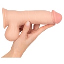 Dildo Nature Skin NS 20 z ruchomą warstwą skóry i przyssawką, 19,9 cm - 7