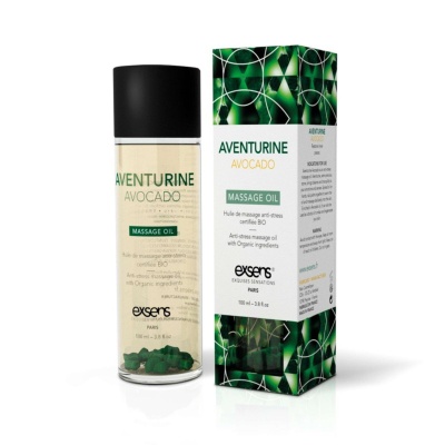 AVENTURINE AVOCADO Organic Massage Oil with stones 100 ml - 1