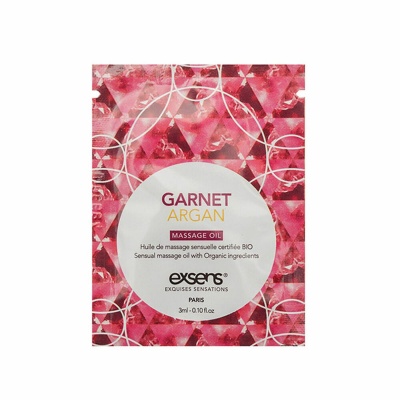 GARNET ARGAN Organic Massage Oil with stones (3 ml x 10 szt.) - 1