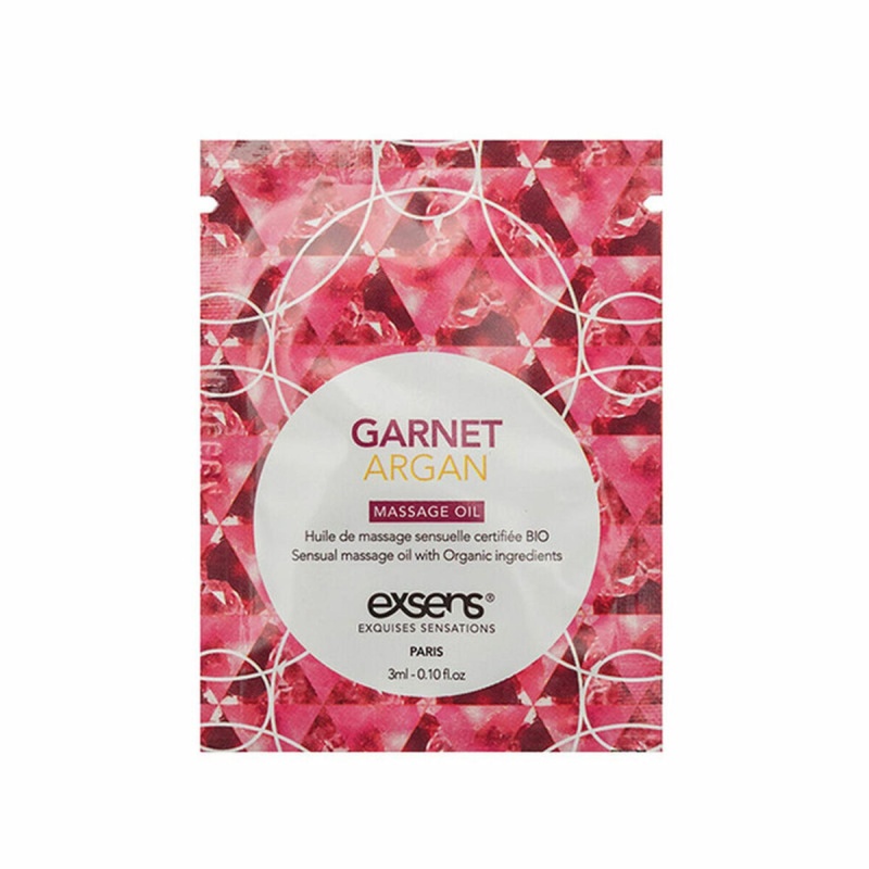 GARNET ARGAN Organic Massage Oil with stones (3 ml x 10 szt.) - 1