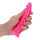 Dildo Realistyczne Slim z Przyssawką Świecące w Ciemności - TPE, 15,5 cm, Ø 3 cm - 6