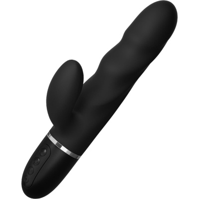 Stymulator punktu G i łechtaczki Power Escorts BR310 Medici – czarny silikon, 10 prędkości - 1
