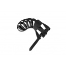Pas cnoty Romello Black - silikon, regulacja i otwory higieniczne, średnica wewnętrzna 3 cm - 2