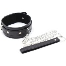 Fetish Fever - Collar with leash - Black - 1