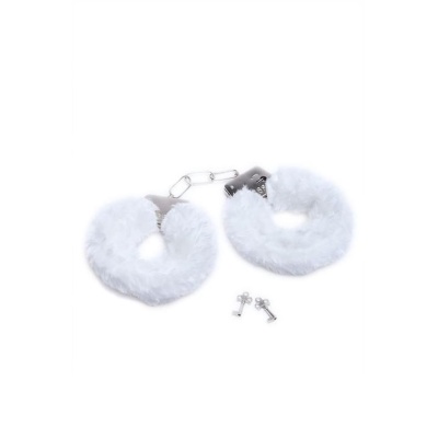 Kajdanki erotyczne Love Cuffs White z futerkiem - 1
